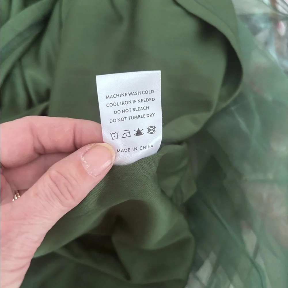 Baltic Born NWT Layla Tulle Maxi Dress Dark Floral Green 3 Layers - Picture 16 of 16